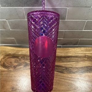 Starbucks 2023 Valentine’s Taffy Pink Jeweled tumbler 24oz